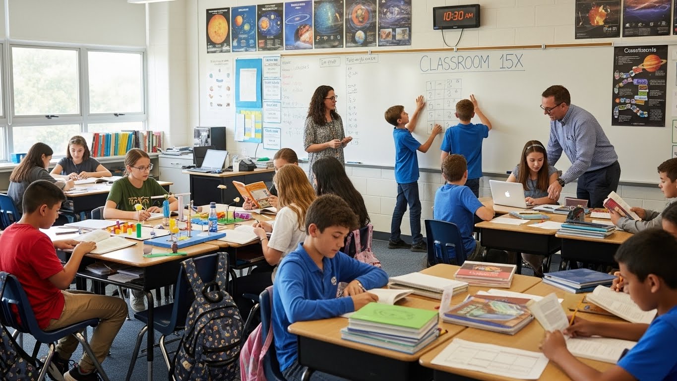 Classroom 15X: A Day in the Life of Students and Teachers