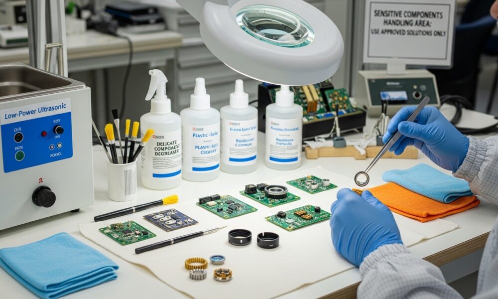 How to Degrease Sensitive Components Without Stressing Plastics or Polymers