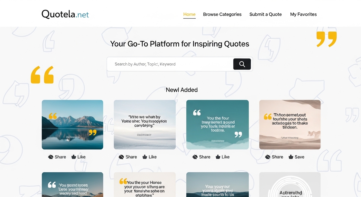 Quotela.net: Your Go-To Platform for Inspiring Quotes