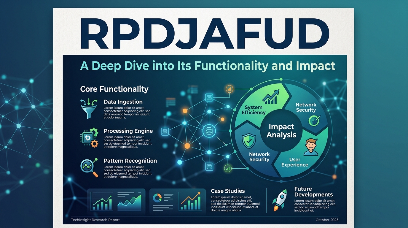 Rpdjafud: A Deep Dive into Its Functionality and Impact