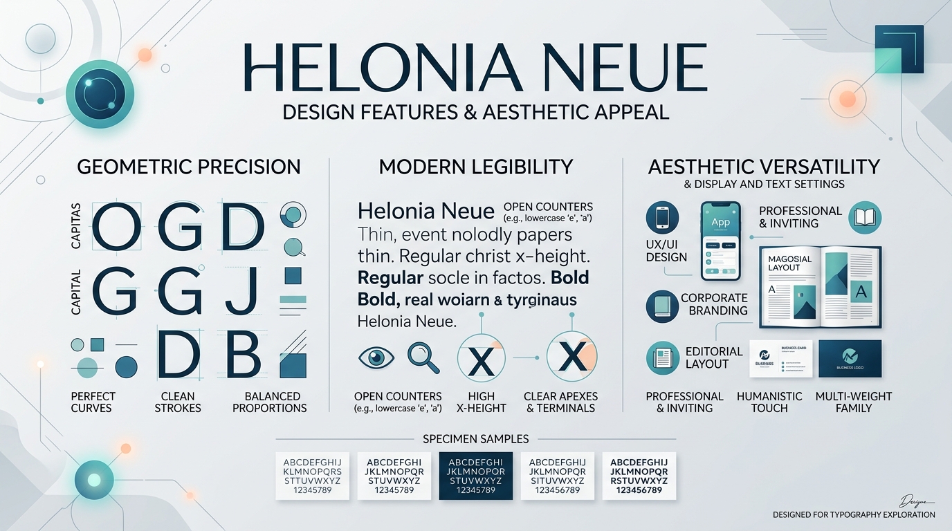 Helonia Neue: Design Features and Aesthetic Appeal
