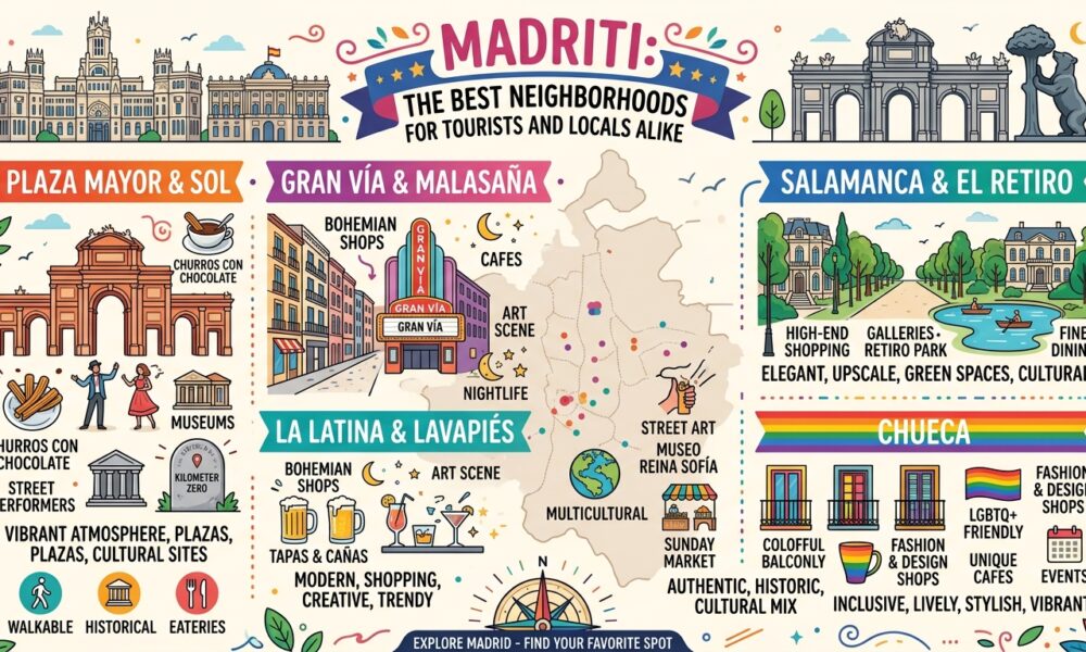 Madriti: The Best Neighborhoods for Tourists and Locals Alike